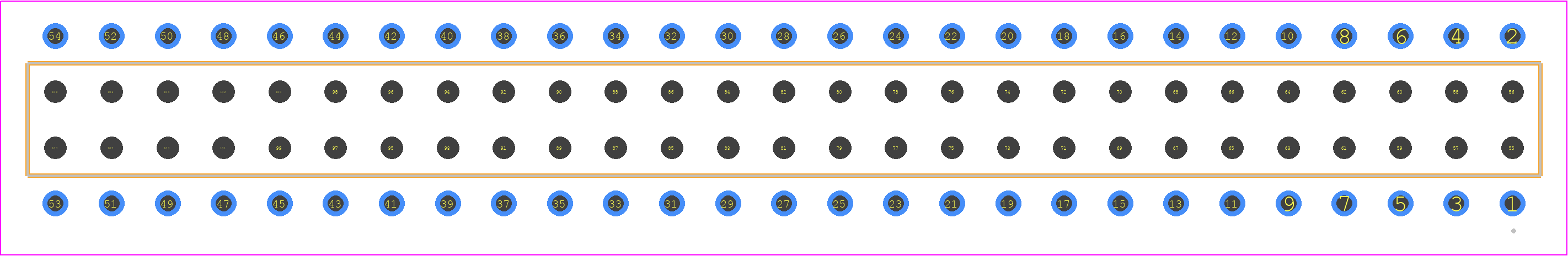 BCS-127-S-D-PE - SAMTEC PCB footprint - Other - Other - BCS-127-XXX-D-PE