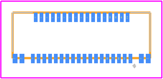 FH62-35S-0.25SHW(10) - Hirose PCB footprint - Other - Other - FH62-35S-0.25SHW(10)-1