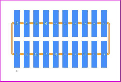FTM-110-03-LM-DV-P - SAMTEC PCB footprint - Other - Other - FTM-110-XX-Y-DV-P