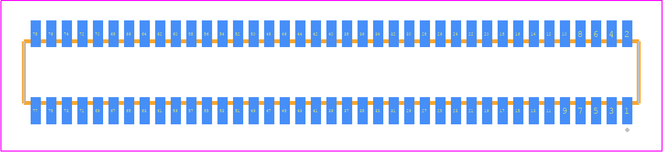 CLE-139-01-F-DV - SAMTEC PCB footprint - Other - Other - CLE-139-01-X-DV