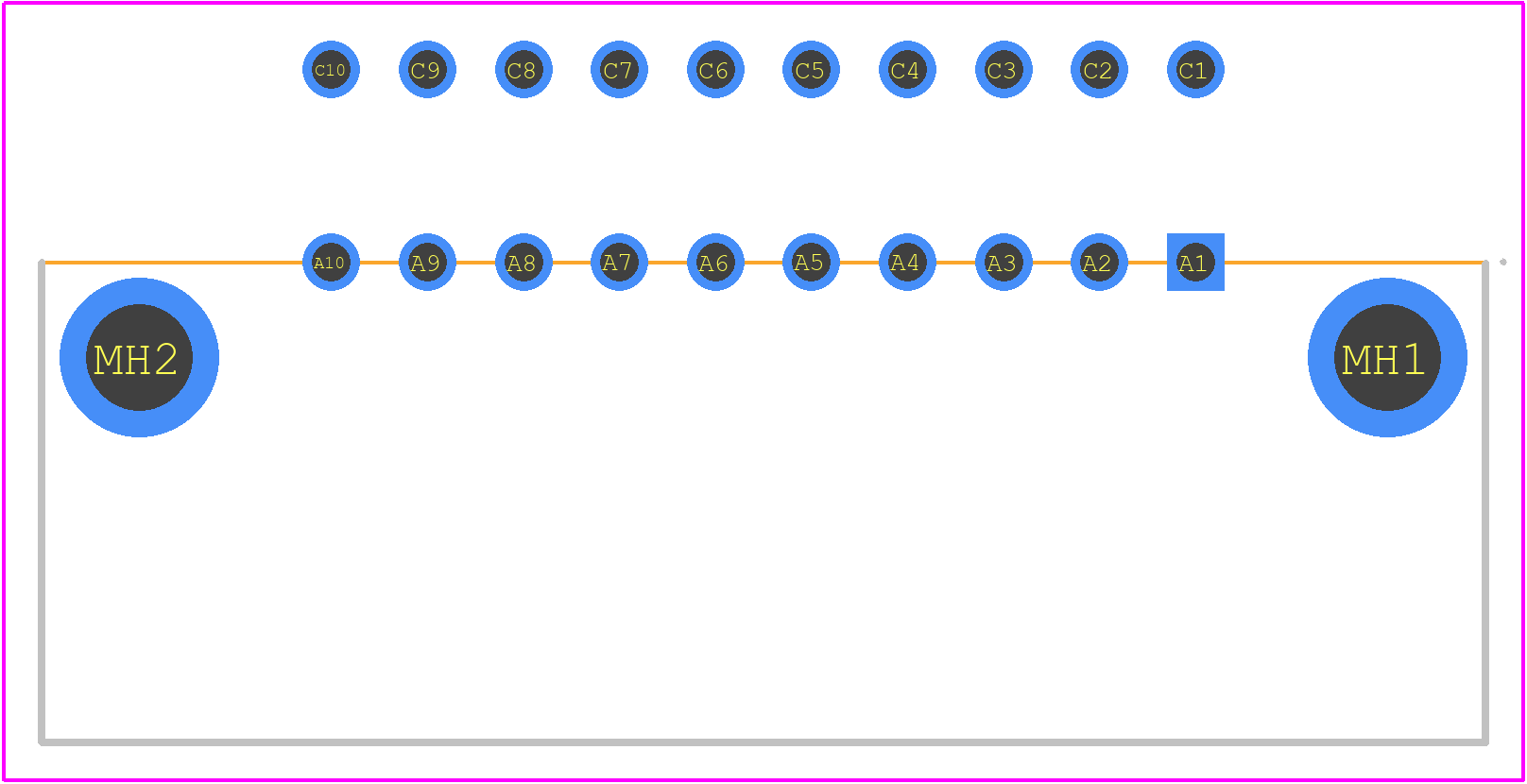 384226 - TE Connectivity PCB footprint - Other - Other - 384226-2