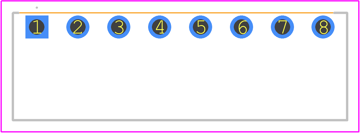2350514-8 - TE Connectivity PCB footprint - Other - Other - 2350514-8-1