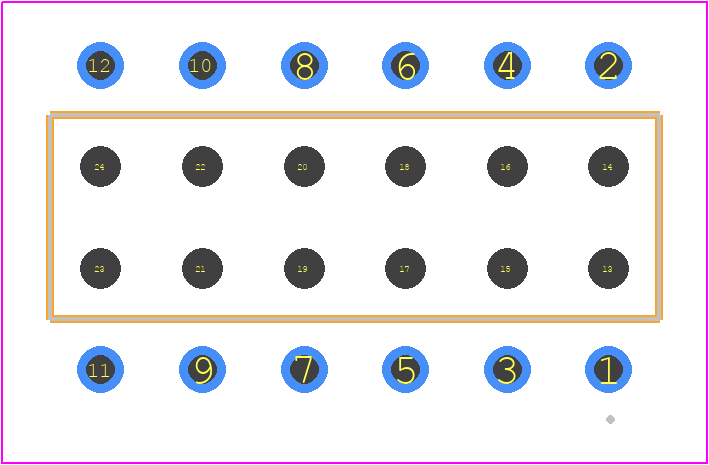 BCS-106-S-D-PE - SAMTEC PCB footprint - Other - Other - BCS-106-XXX-D-PE