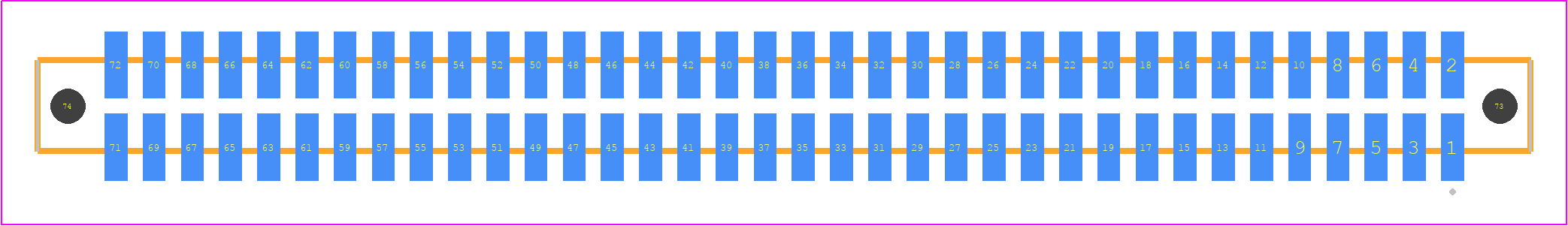 SFM-136-L2-S-D-LC - SAMTEC PCB footprint - Other - Other - SFM-136-YY-ZZZ-D-LC