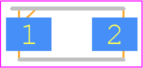 BZG03C240-M3-08 - Vishay PCB footprint - Diodes Moulded - Diodes Moulded - DO-214AC