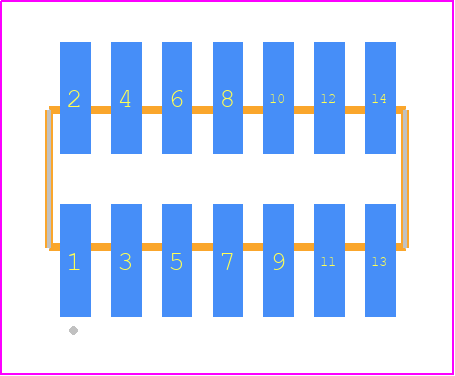 FTSH-107-03-F-DV - SAMTEC PCB footprint - Other - Other - FTSH-107-XX-YYY-DV