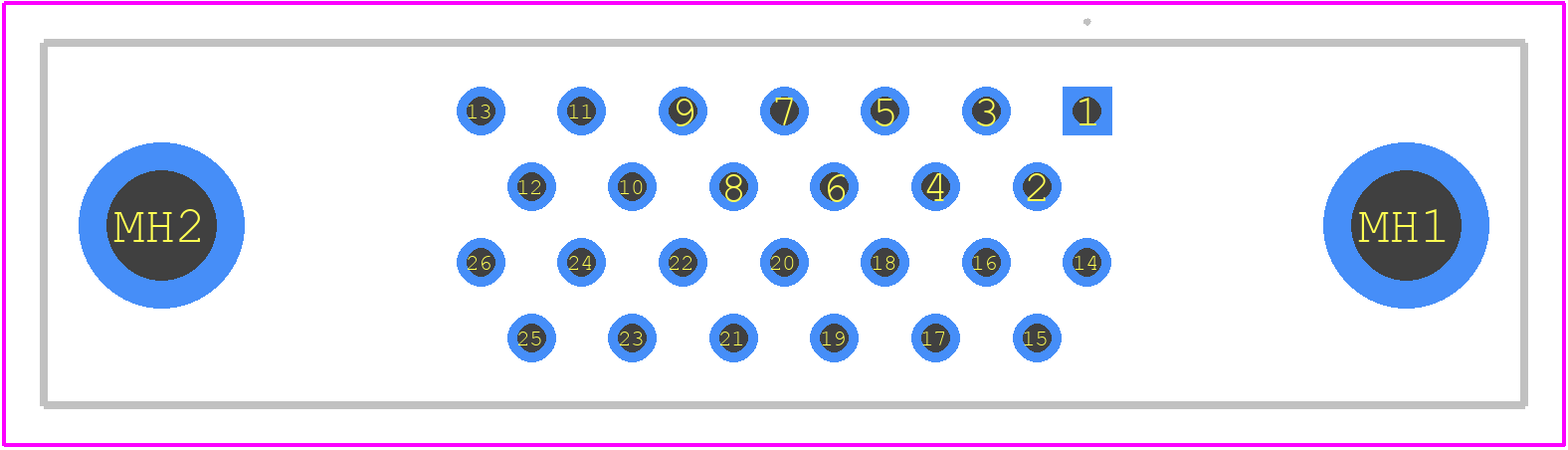 10226-6202PL - 3M PCB footprint - Other - Other - 10226-6202PL-2