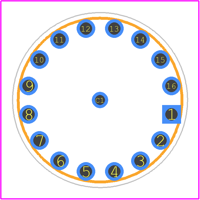 51P22-01-1-16N - Grayhill PCB footprint - Other - Other - 51SP22-01-1-16N