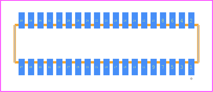 CLE-119-01-F-DV - SAMTEC PCB footprint - Other - Other - CLE-119-01-X-DV