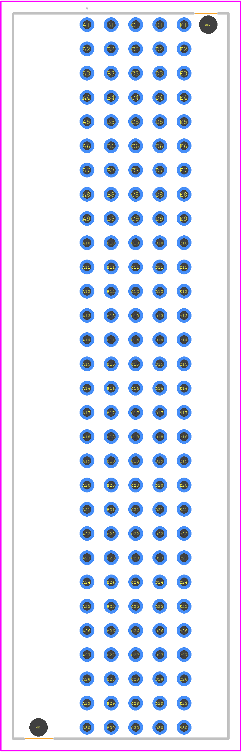 5223000-5 - TE Connectivity PCB footprint - Other - Other - 5223000-5-1