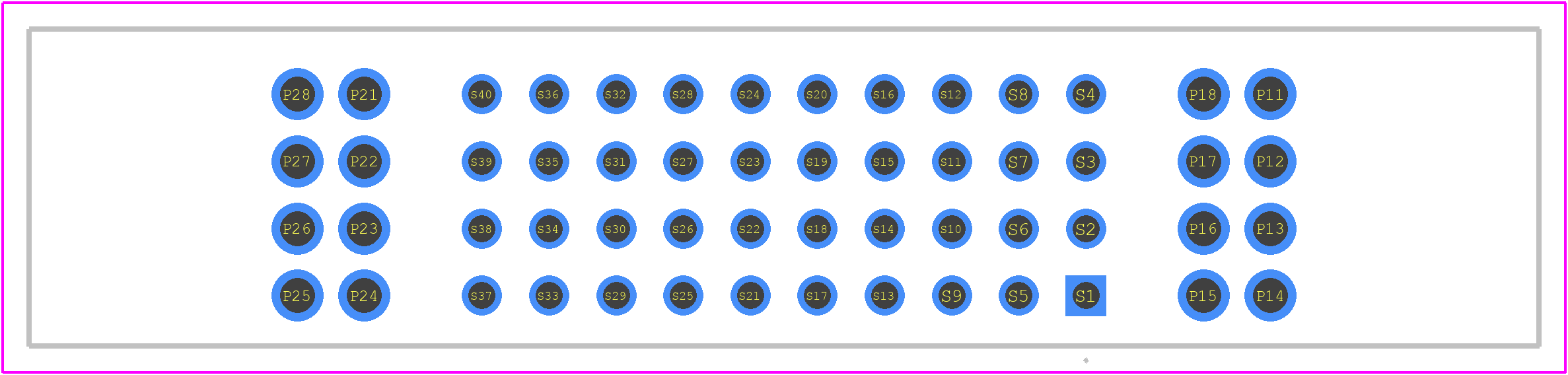 PESC-01-40-01-01-L-VT - SAMTEC PCB footprint - Other - Other - PESC-01-40-01-01-L-VT-2