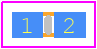 SF-0402S100M-2 - Bourns PCB footprint - Fuses Chip - Fuses Chip - 0402 (1005 Metric)
