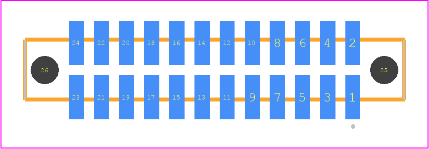 SFM-112-T2-S-D-A - SAMTEC PCB footprint - Other - Other - SFM-112-YY-ZZZ-D-A
