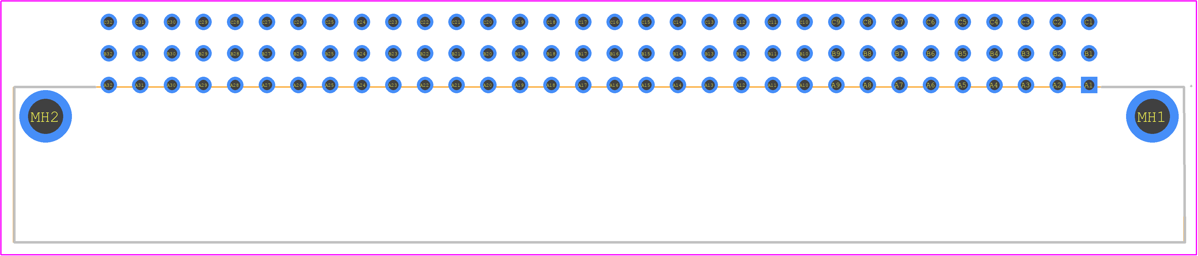 PCN13-96S-2.54DS(71) - Hirose PCB footprint - Other - Other - PCN13-96S-2.54DS(71)-2