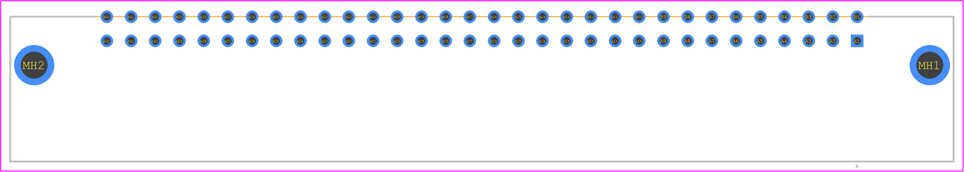 PCN13-64S-2.54DS(71) - Hirose PCB footprint - Other - Other - PCN13-64S-2.54DS(71)-2