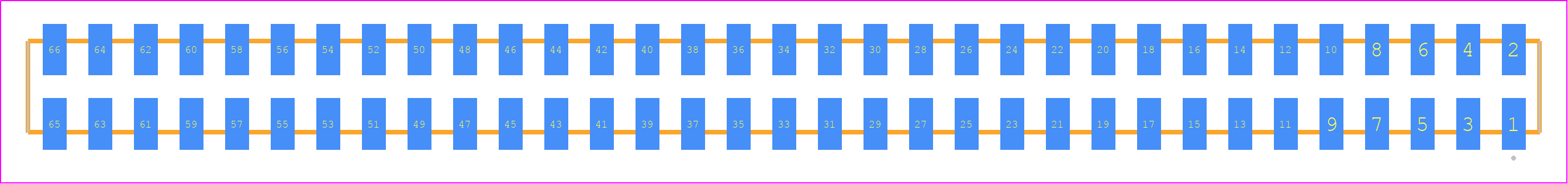 SQW-133-01-SM-D-VS - SAMTEC PCB footprint - Other - Other - SQW-133-01-XXX-D-VS