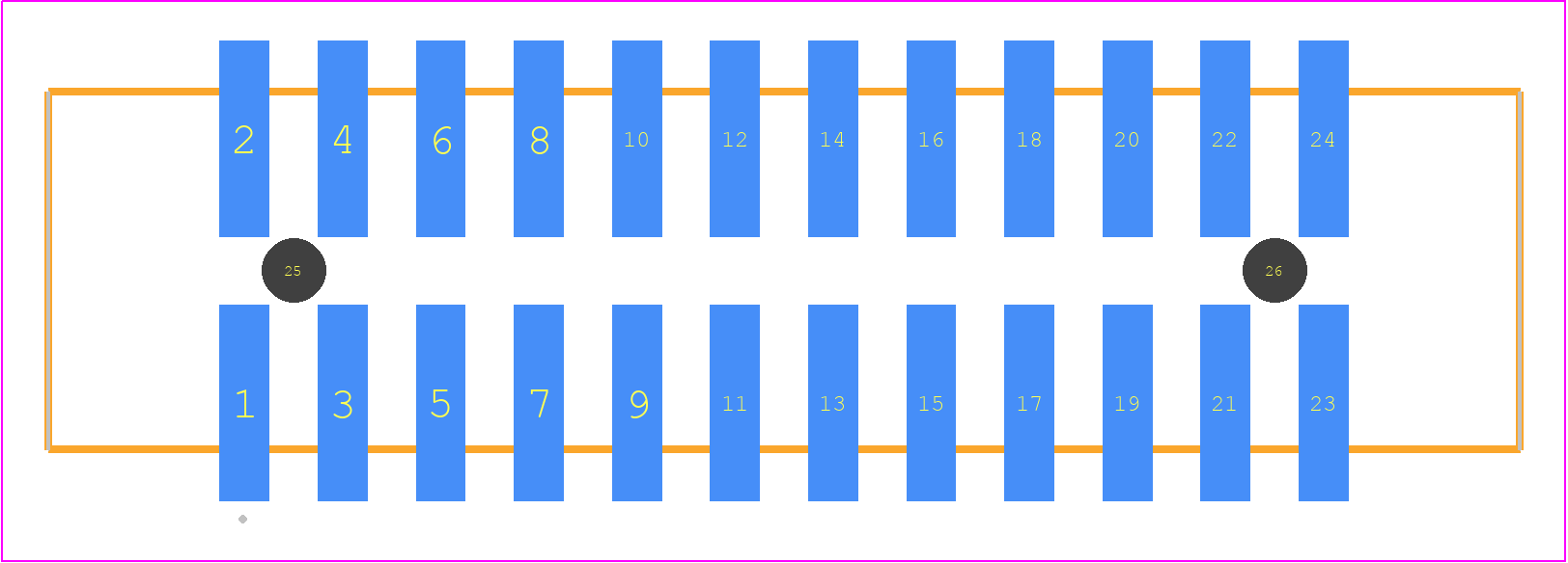 HTST-112-01-F-DV-A - SAMTEC PCB footprint - Other - Other - HTST-112-01-XX-DV-A