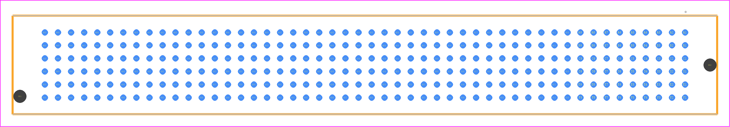 SEAM-50-07.0-L-06-2-A-K-TR - SAMTEC PCB footprint - Other - Other - SEAM-50-XX.X-YYY-06-2-A-K-TR