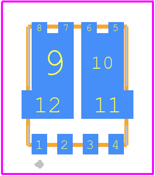 V10KM120DUHM3/H - Vishay PCB footprint - Other - Other - FlatPAK 5 x 6 (Dual)