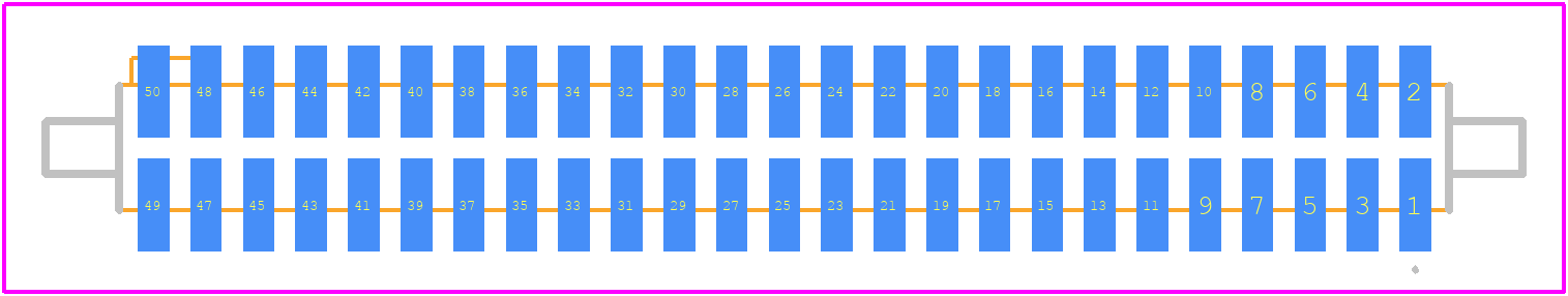 SFC-125-T2-L-D-K - SAMTEC PCB footprint - Other - Other - SFC-125-T2-L-D-K-3