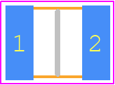 1210J0630683MDR - Knowles PCB footprint - Capacitor Chip Non-polarised - Capacitor Chip Non-polarised - 1210 (2T)