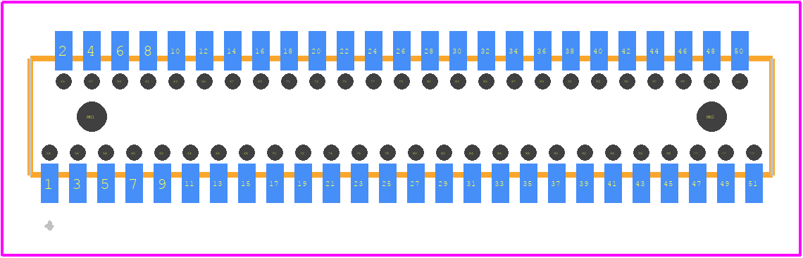 BKS-151-01-L-V-A - SAMTEC PCB footprint - Other - Other - BKS-151-01-L-V-A-1