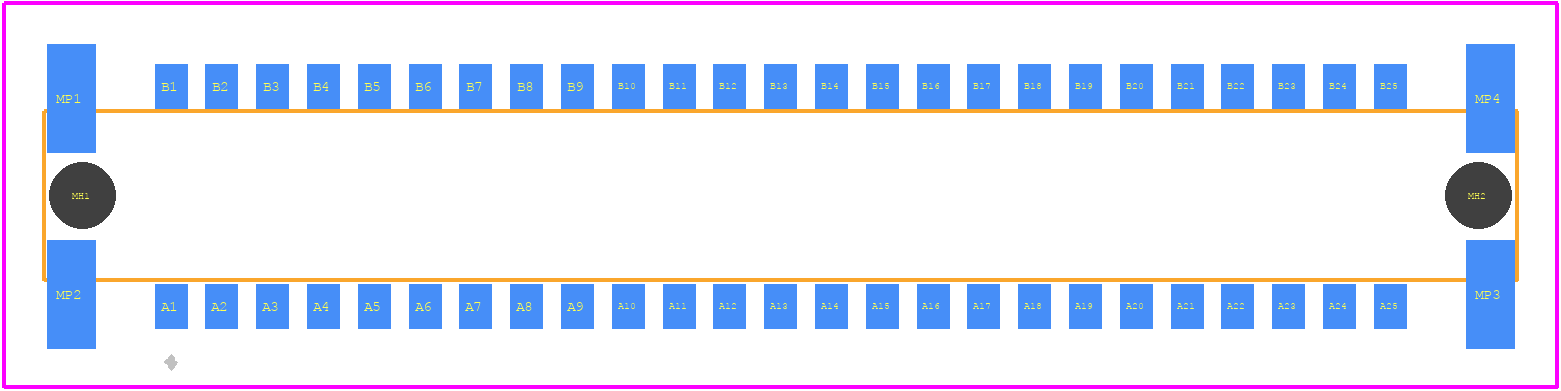 M55-6015042R - Harwin PCB footprint - Other - Other - M55-6015042R