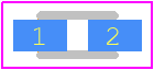 CPDU24V0U-HF - Comchip Technology PCB footprint - Diodes Moulded Non Polarised - Diodes Moulded Non Polarised - SOD-523F