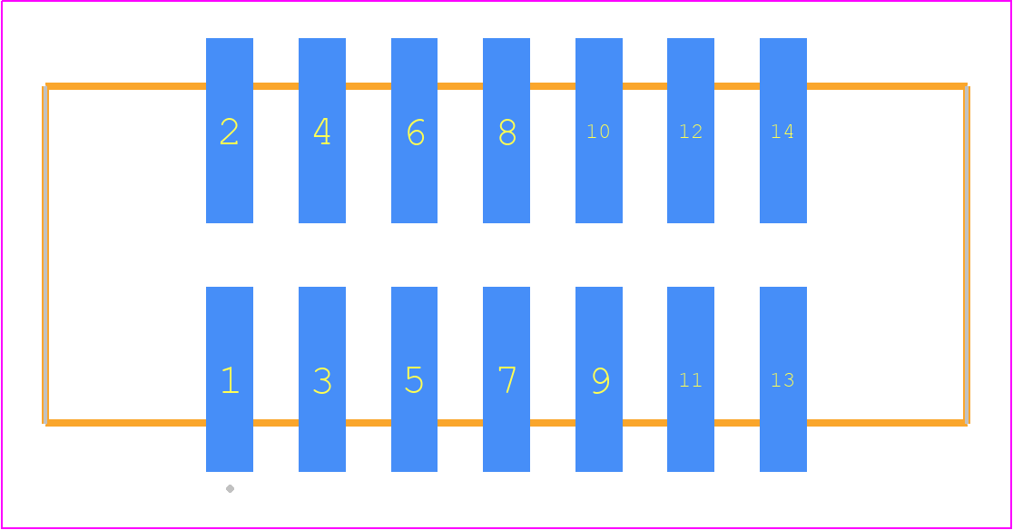 HTST-107-01-TM-DV-P-TR - SAMTEC PCB footprint - Other - Other - HTST-107-01-YY-DV-P-TR