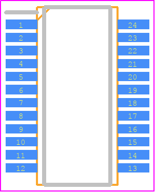 EL5375IUZ - Renesas Electronics PCB footprint - Small Outline Packages - Small Outline Packages - QSOP-24