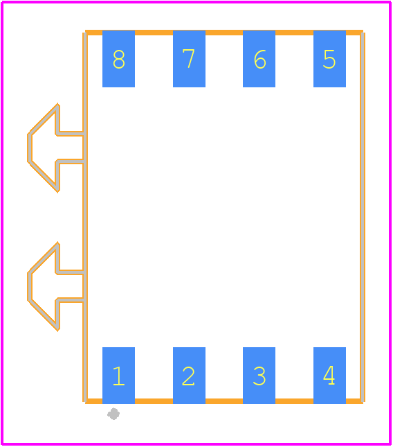 HSCMRRN001PDSA3 - Honeywell PCB footprint - Other - Other - HSCMRRN001PDSA3-3