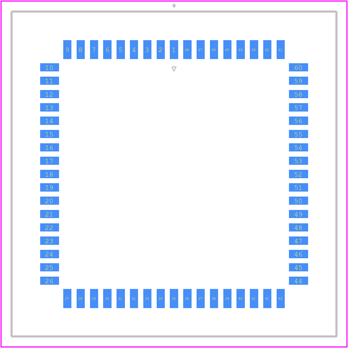 PLCC-68-AT-SMT - Adam Tech PCB footprint - Other - Other - PLCC-68-AT-SMT-2