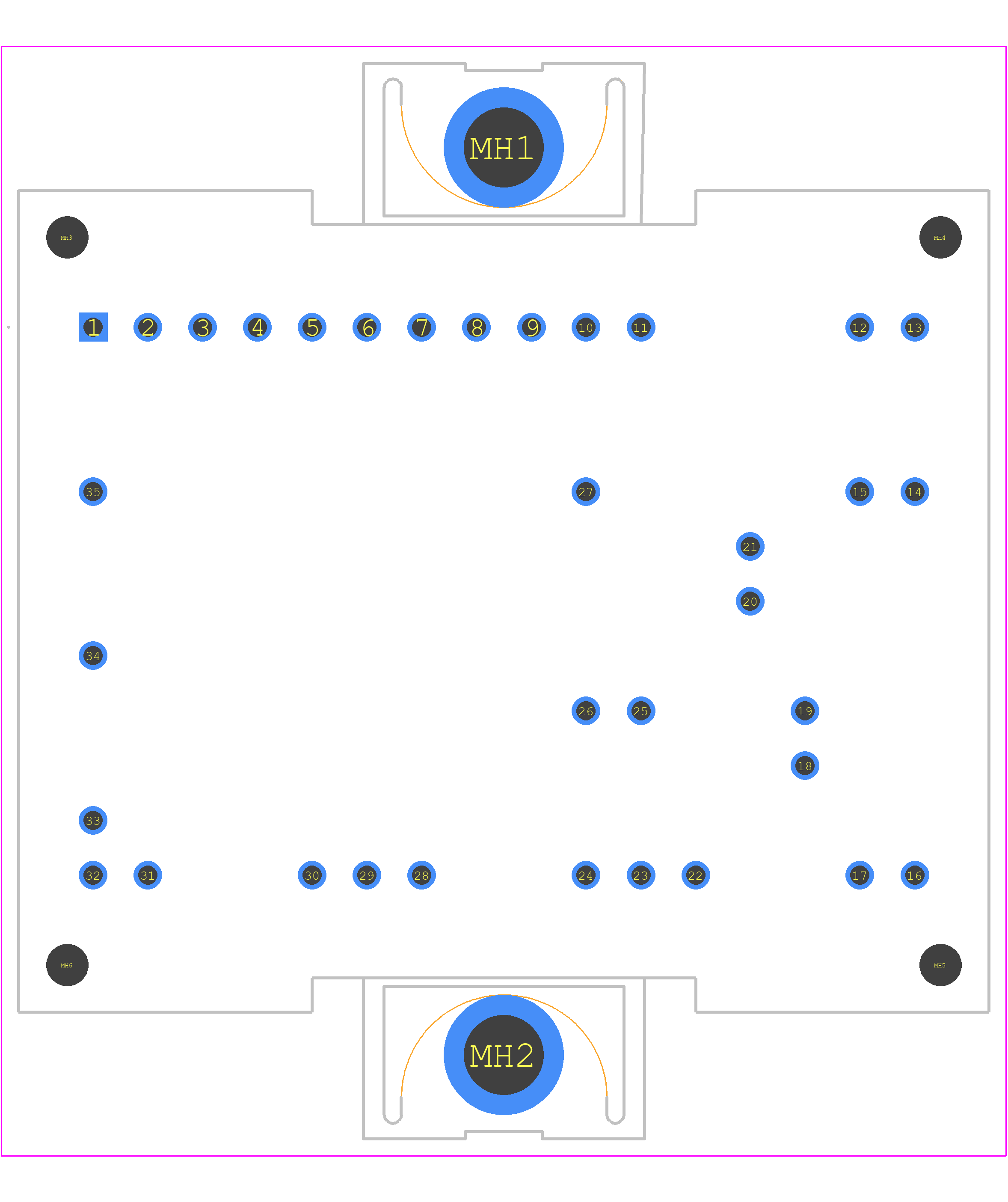FP50R06W2E3 - Infineon PCB footprint - Other - Other - FP50R06W2E3-1