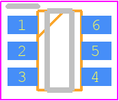 S-1011A80-M6T1U4 - ABLIC Inc. PCB footprint - Small Outline Packages - Small Outline Packages - SOT 236