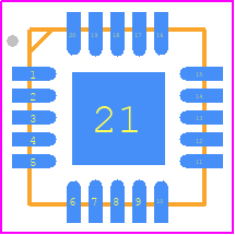 QPC6324 - Qorvo PCB footprint - Quad Flat No-Lead - Quad Flat No-Lead - QFN-20