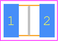 ZV11K1210401NIR1 - Bourns PCB footprint - Varistors Chip - Varistors Chip - ZV11K1210401NIR1