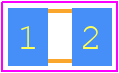 ECJ-2FB1C105K - Panasonic PCB footprint - Capacitor Chip Non-polarised - Capacitor Chip Non-polarised - 0805(H=1.4mm)