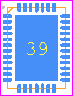 Si3471A-A01-IMR - Silicon Labs PCB footprint - Quad Flat No-Lead - Quad Flat No-Lead - Si3471A-A01-IMR