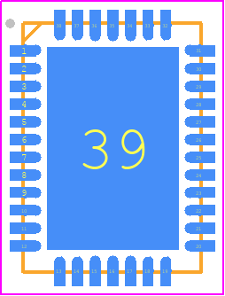 Si3471A-A01-IM - Silicon Labs PCB footprint - Quad Flat No-Lead - Quad Flat No-Lead - Si3471A-A01-IM