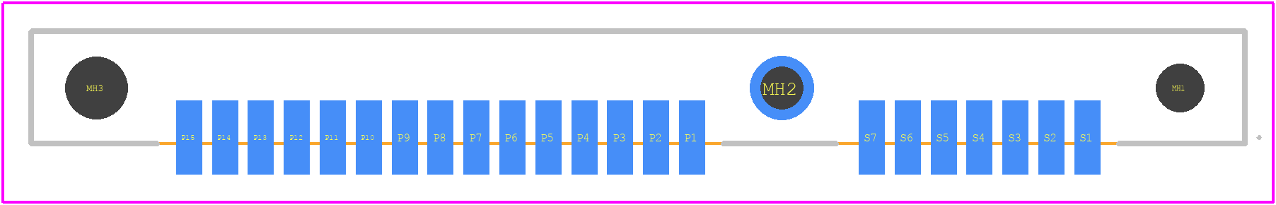 SATA-G-PM-SMT - Adam Tech PCB footprint - Other - Other - SATA-G-PM-SMT-4