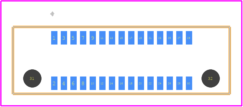 ER8-30P-0.8SV-5H - Hirose PCB footprint - Other - Other - ER8-30P-0.8SV-5H-2