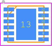 MAX20075ATCC/V+T - Analog Devices PCB footprint - Small Outline No-lead - Small Outline No-lead - TD1233+2C