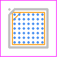 BQ24273YFFR - Texas Instruments PCB footprint - BGA - BGA - YFF _49