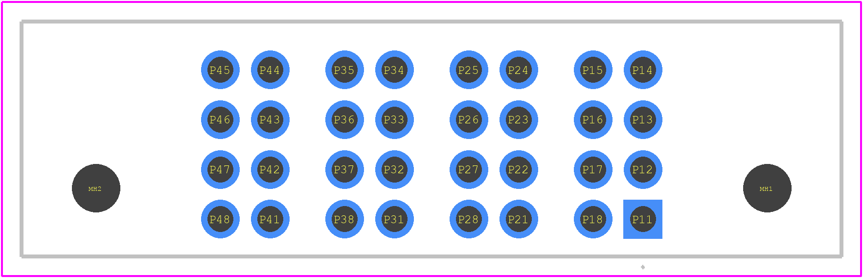 PES-04-01-S-VT-LC - SAMTEC PCB footprint - Other - Other - PES-04-01-S-VT-LC-2