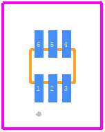 BAS70-09P6FILM - STMicroelectronics PCB footprint - Other - Other -  SOT-666_2025
