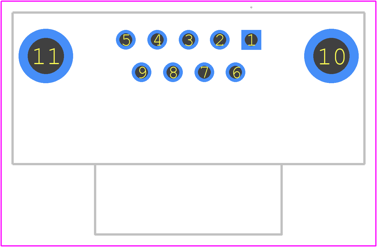 1218408-1 - TE Connectivity PCB footprint - Other - Other - 1218408-1-2