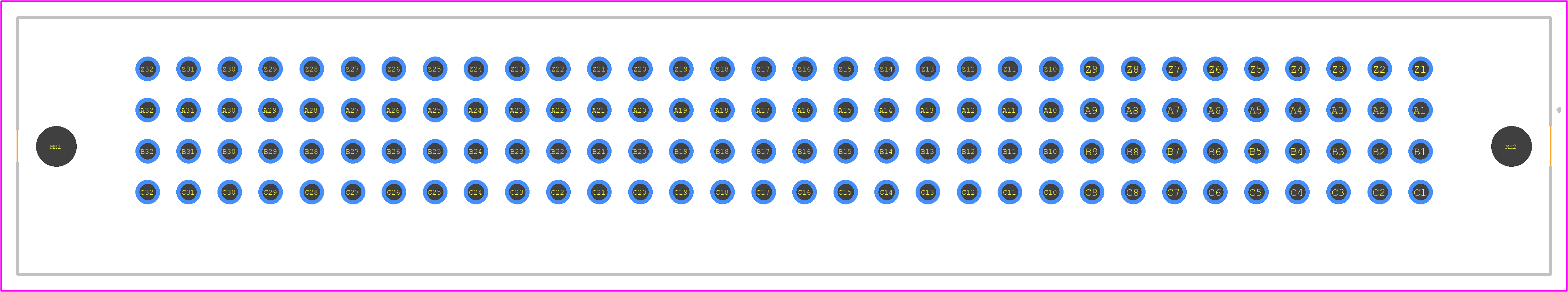 02021282201 - HARTING PCB footprint - Other - Other - 02021282201