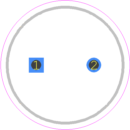 B41888C8107M000 - TDK PCB footprint - Capacitor, Polarized Radial Diameter - Capacitor, Polarized Radial Diameter - 10*12.5