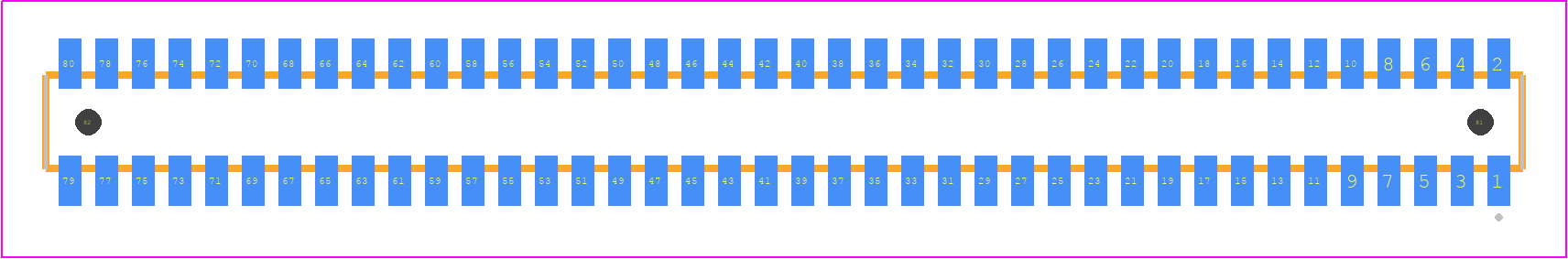 CLM-140-02-LM-D-A - SAMTEC PCB footprint - Other - Other - CLM-140-02-XX-D-A