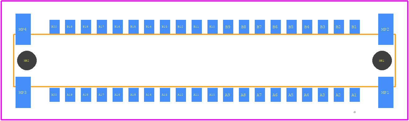 15120402601333 - HARTING PCB footprint - Other - Other - 15120402601333-2